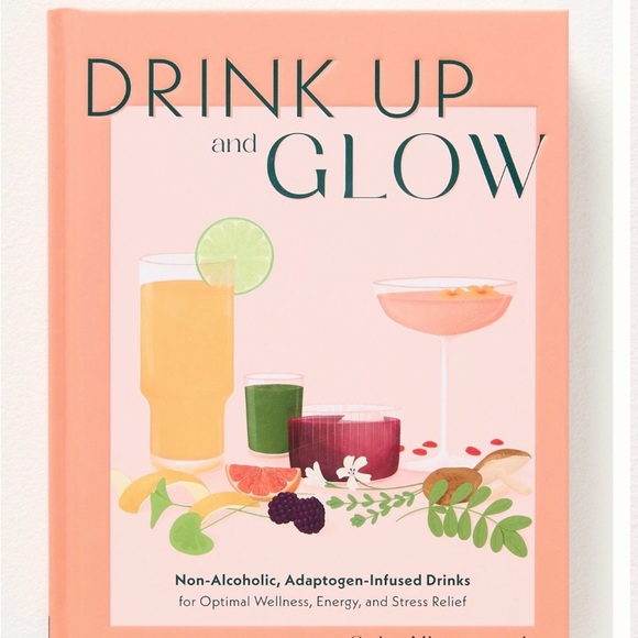 Anthropologie Drink Up and Glow Cookbook - Pink and Green - Picture 1 of 6